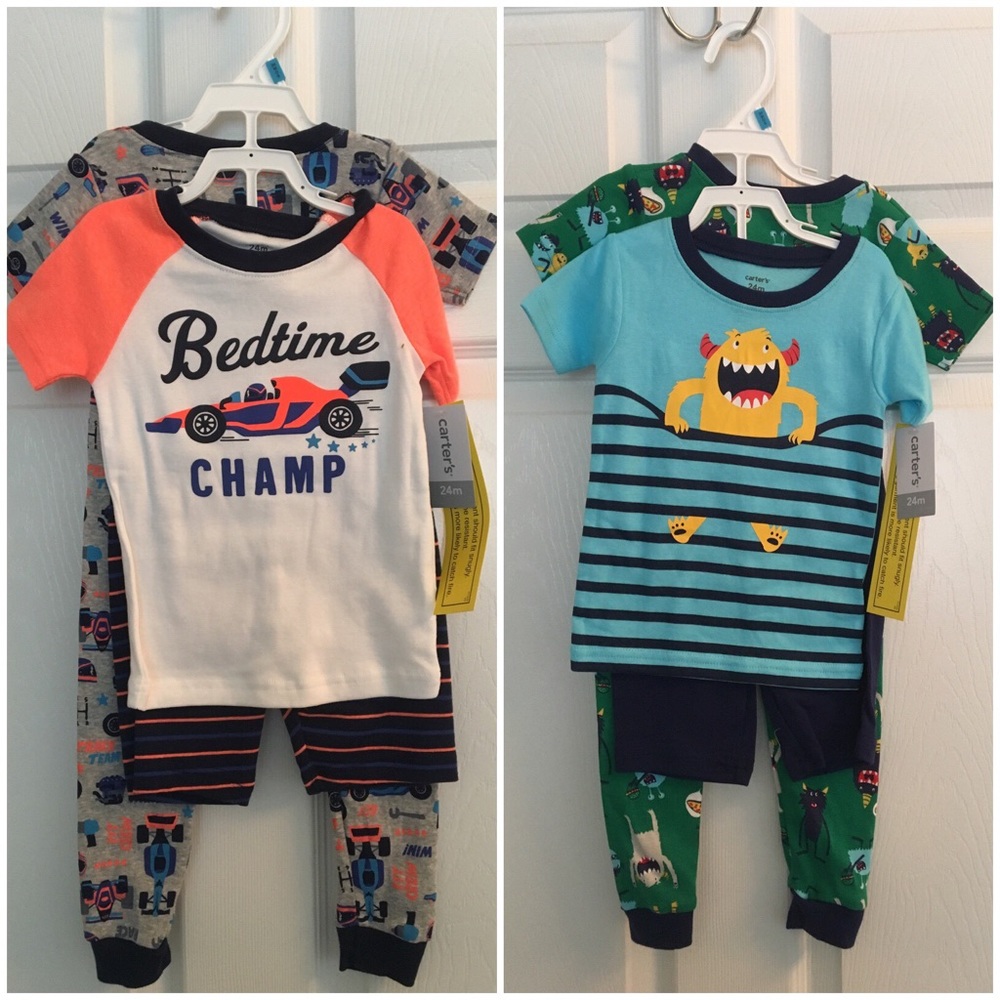 NEW W/ TAGS! Carter’s Boys 24 Month Pajama Bundle